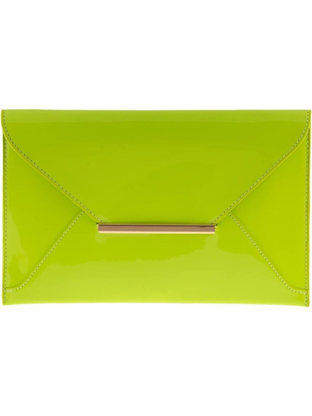 Chic Faux Patent Leather Candy Clutch Bag - Stylish Envelope Design, Perfect for